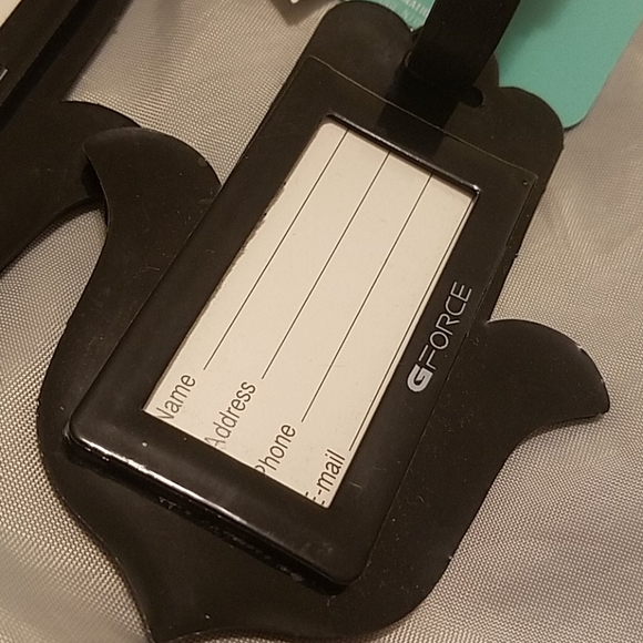 Luggage tag 2pk hamsa hand & evil eye new on card - Picture 3 of 3